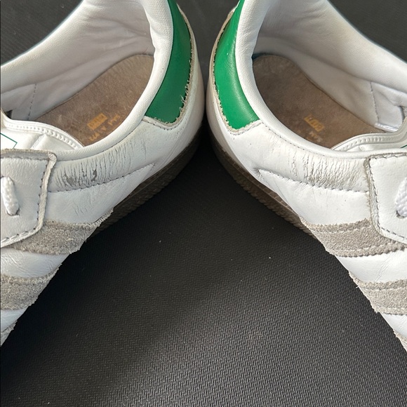 Adidas Men's Size 8.5 White and Green Classic Sneakers - Picture 5 of 9